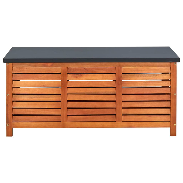 Vidaxl Fir Solid Wood Deck Box in Brown Wayfair